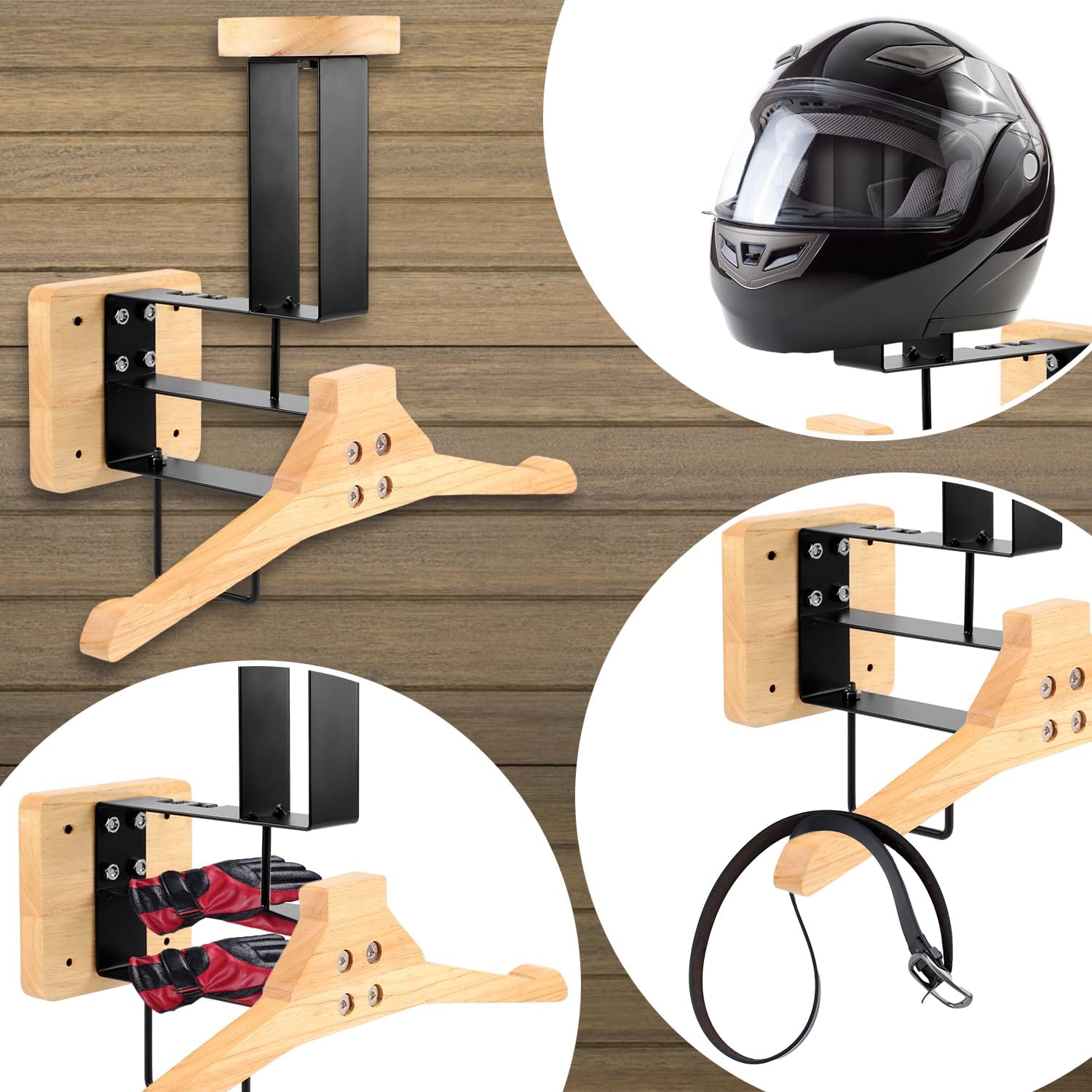 Wood Motorcycle Helmet Holder  - đánh giá và giá Sports Equipment Organizer