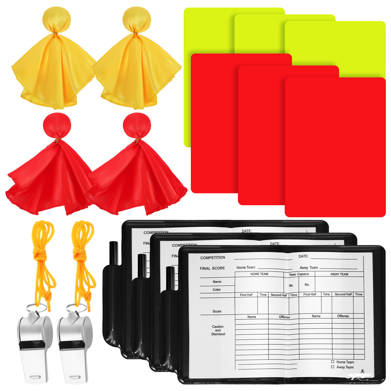 1Set Referee Set Red Yellow Ca - đánh giá và giá Sports Equipment Set